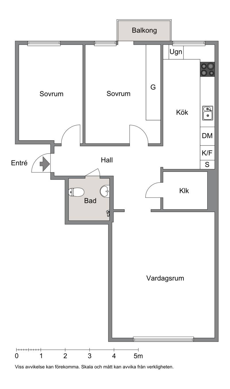 Lägenhet, 3 rooms, 68 sqm, Ystad – Ystad