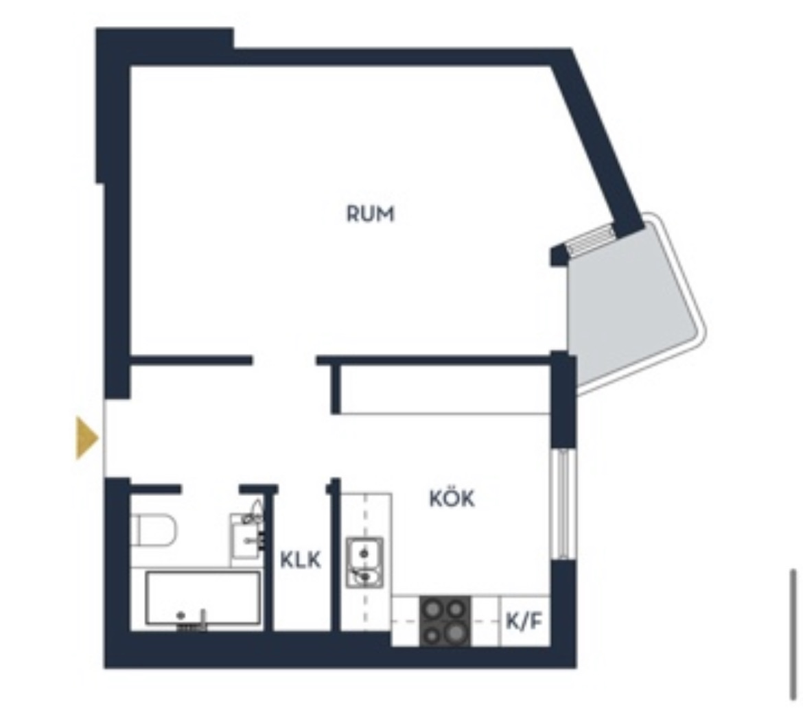 1 rok · 36 m² i Uppsala – bild 7