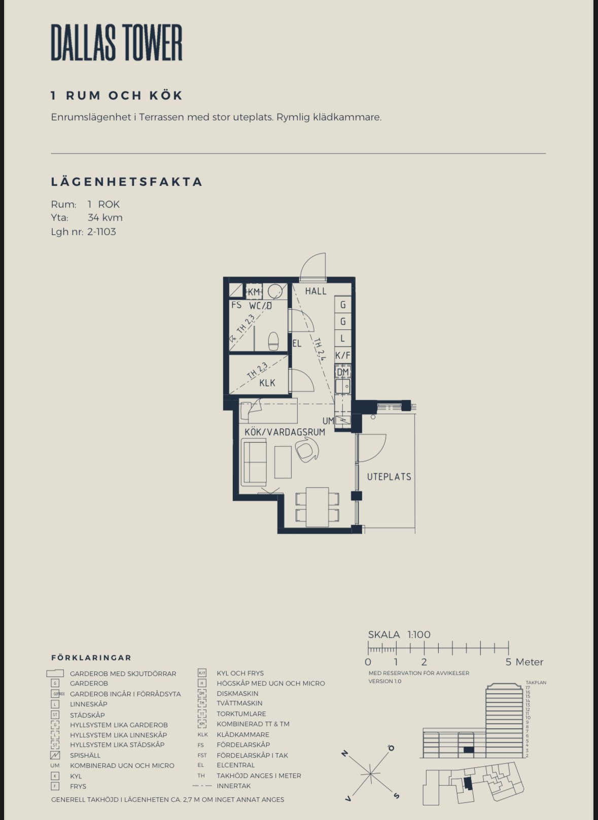 1 rok · 34 m² i Solna – Solna
