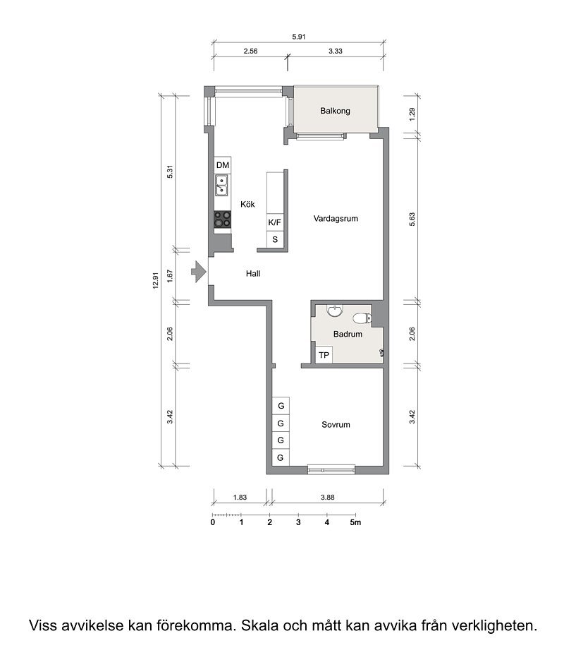 Lägenhet, 2 rooms, 60 sqm, Solna – bild 9