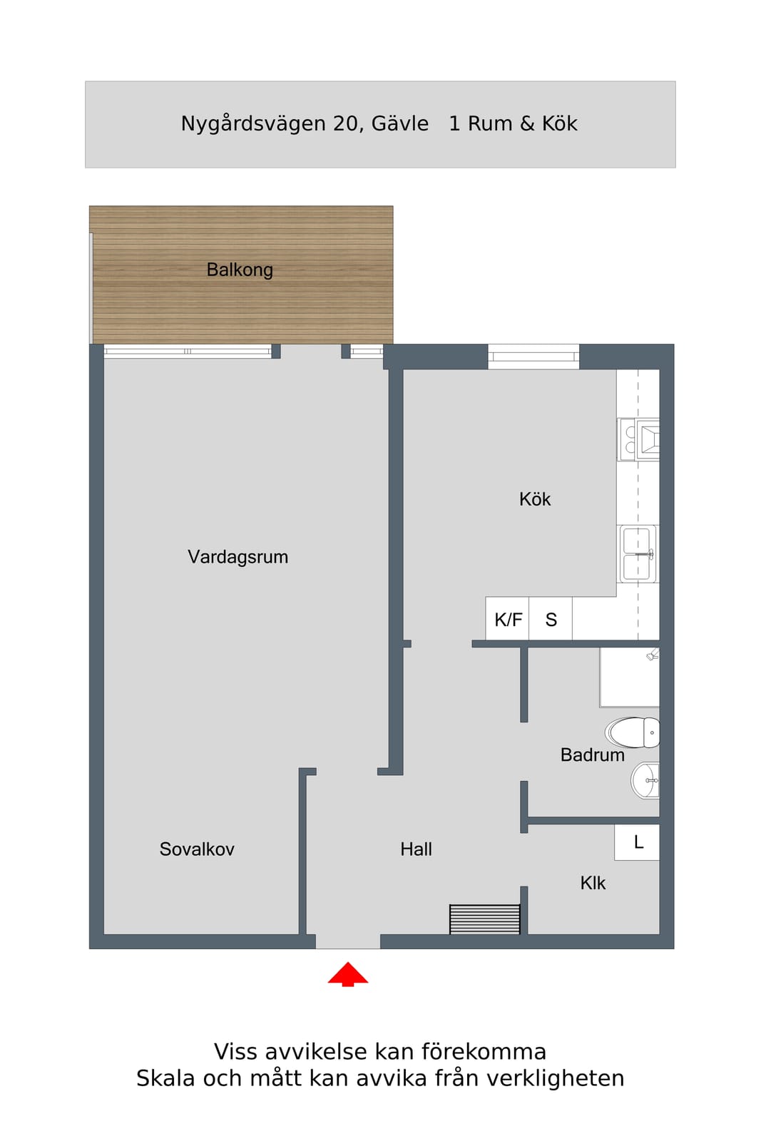 1 rok · 50 m² i Gävle – bild 5