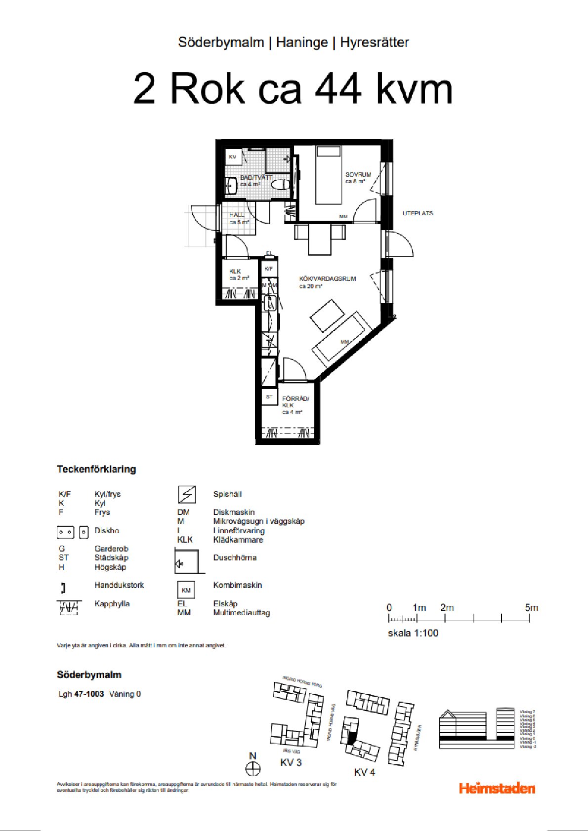 Lägenhet, 2 rooms, 43 sqm, Handen – bild 6