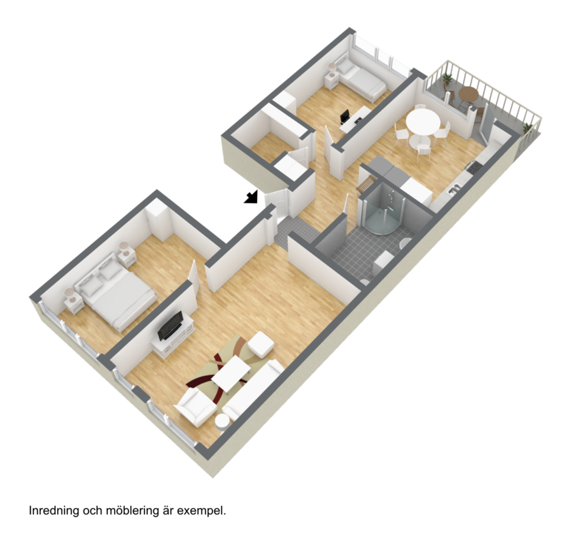Lägenhet, 3 rooms, 80 sqm, Borås – bild 3