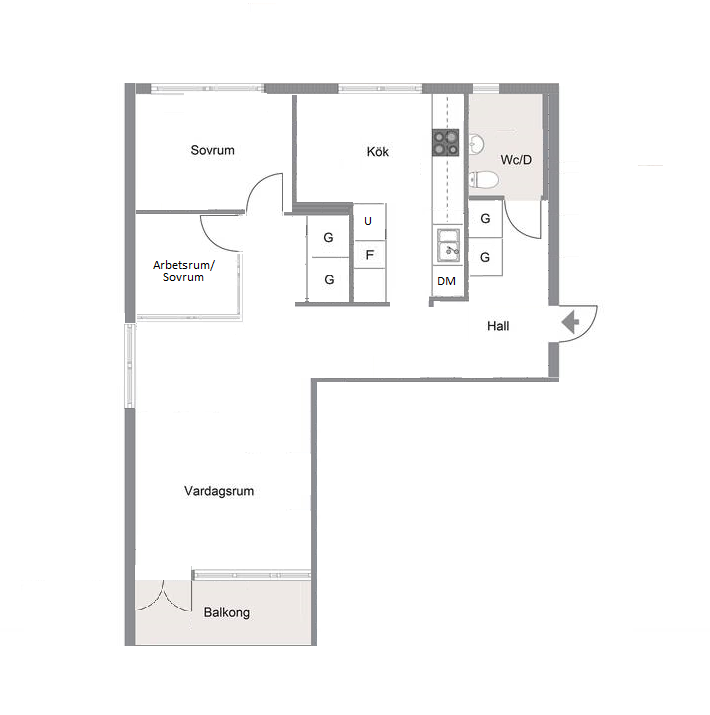 Lägenhet, 3 rooms, 63 sqm, Sundbyberg – bild 13