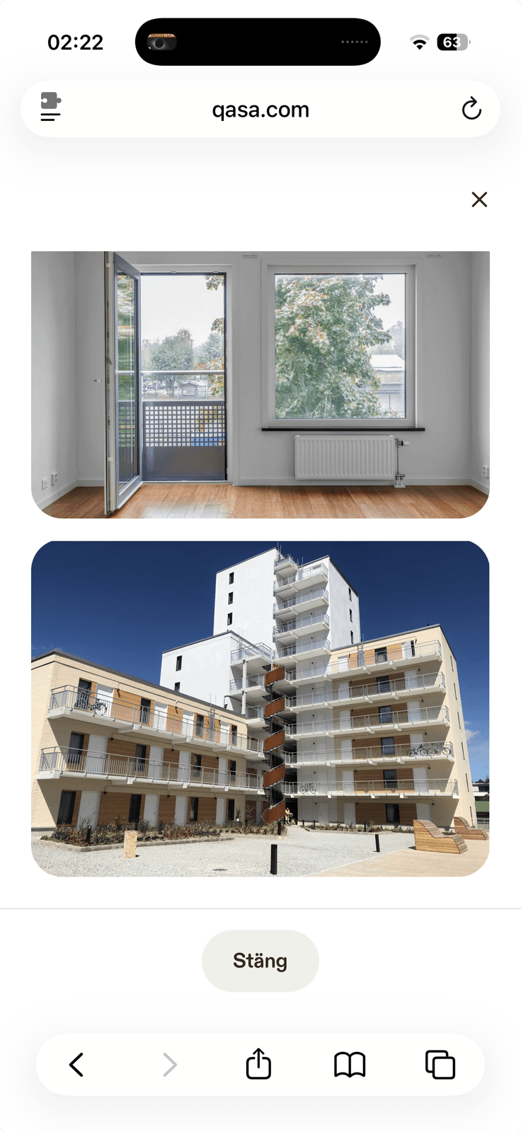 Lägenhet, 2 rooms, 43 sqm, Sollentuna