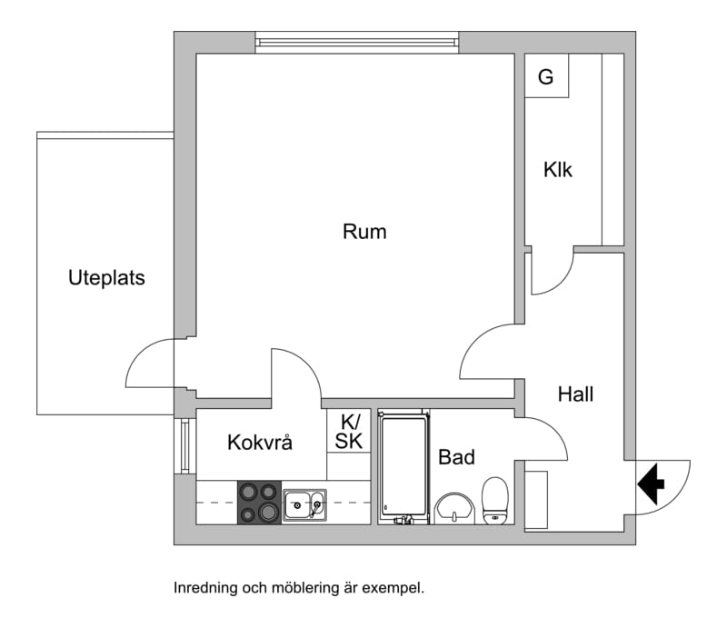 1 rok · 40 m² i Halmstad – bild 4