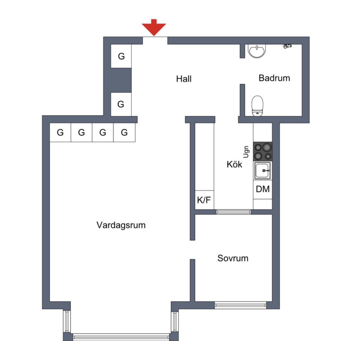 Lägenhet, 2 rooms, 40 sqm, Stockholm – bild 4