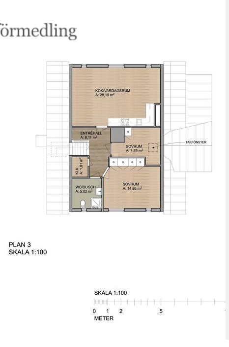 Lägenhet, 3 rooms, 69 sqm, Deje – Deje