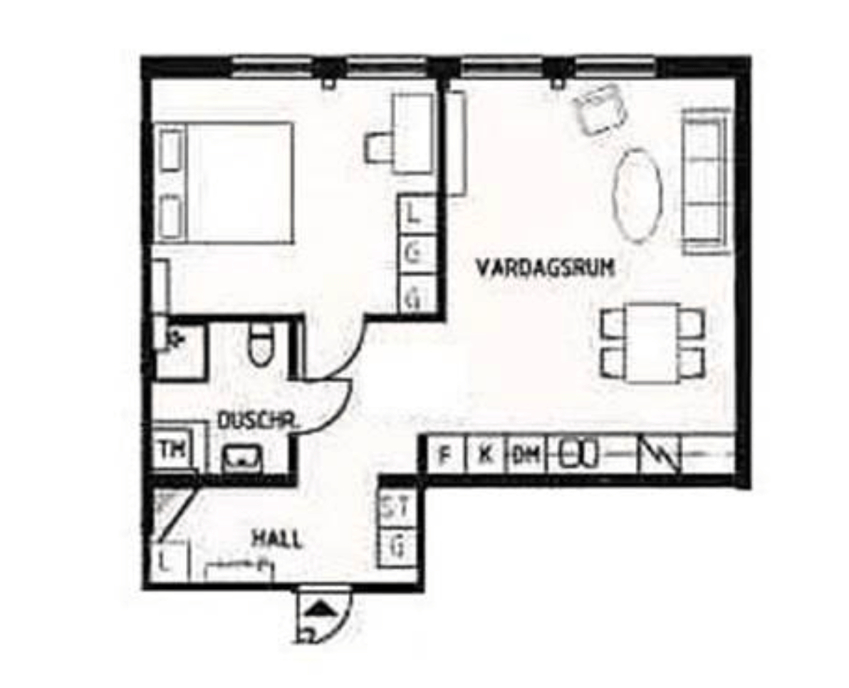 2 rok · 55 m² i Hjärtum – bild 2