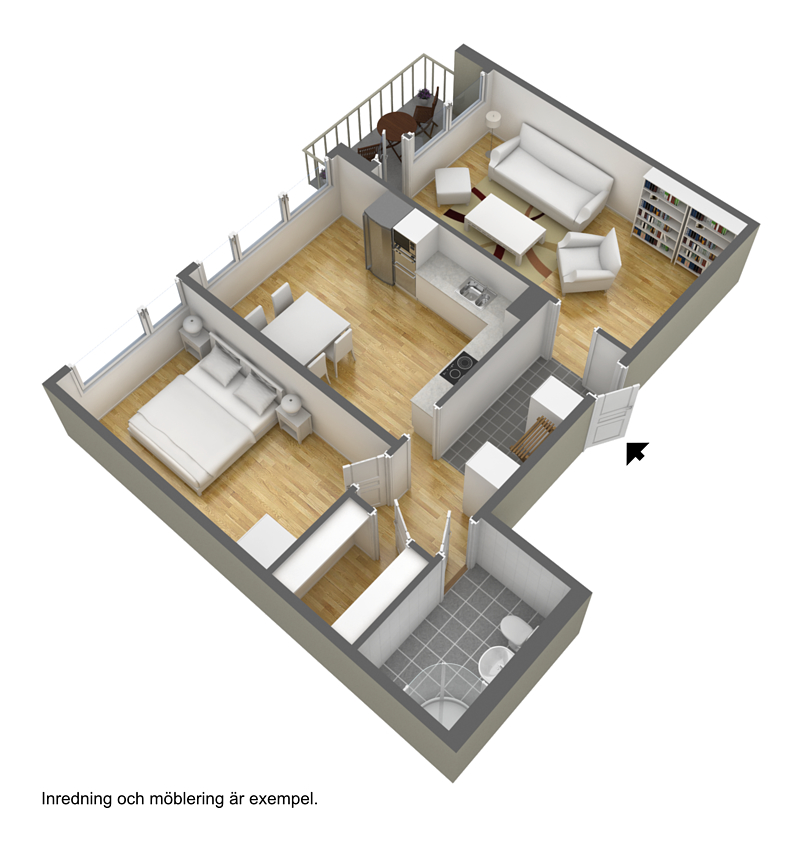 Lägenhet, 2 rooms, 66 sqm, Borås – bild 5