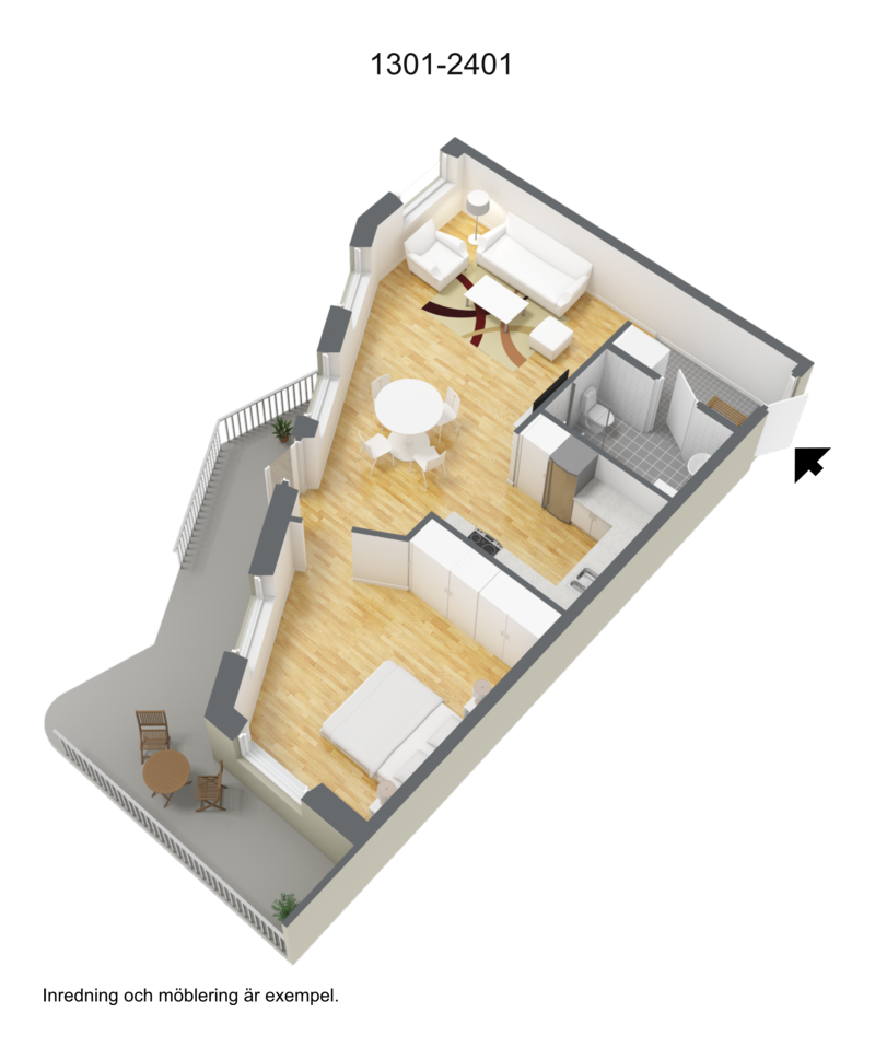 2 rok · 63 m² i Halmstad – bild 2