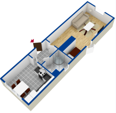 Lägenhet, 1 rooms, 47 sqm, Helsingborg