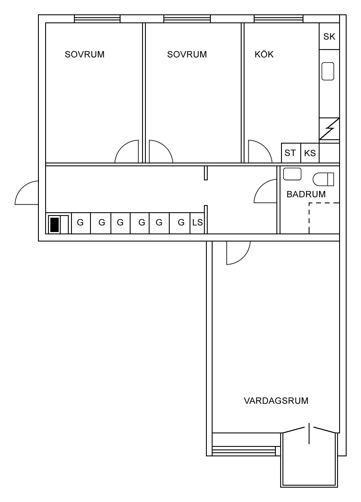 Lägenhet, 3 rooms, 72 sqm, Malmköping – bild 13