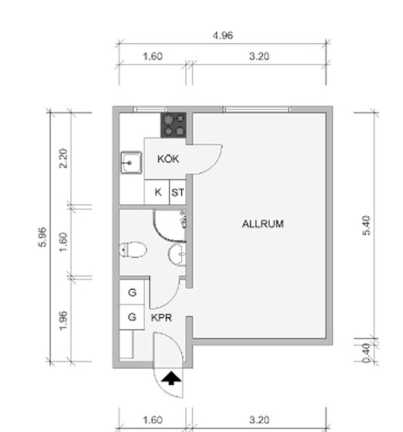 1 rok · 30 m² i Nacka – bild 6