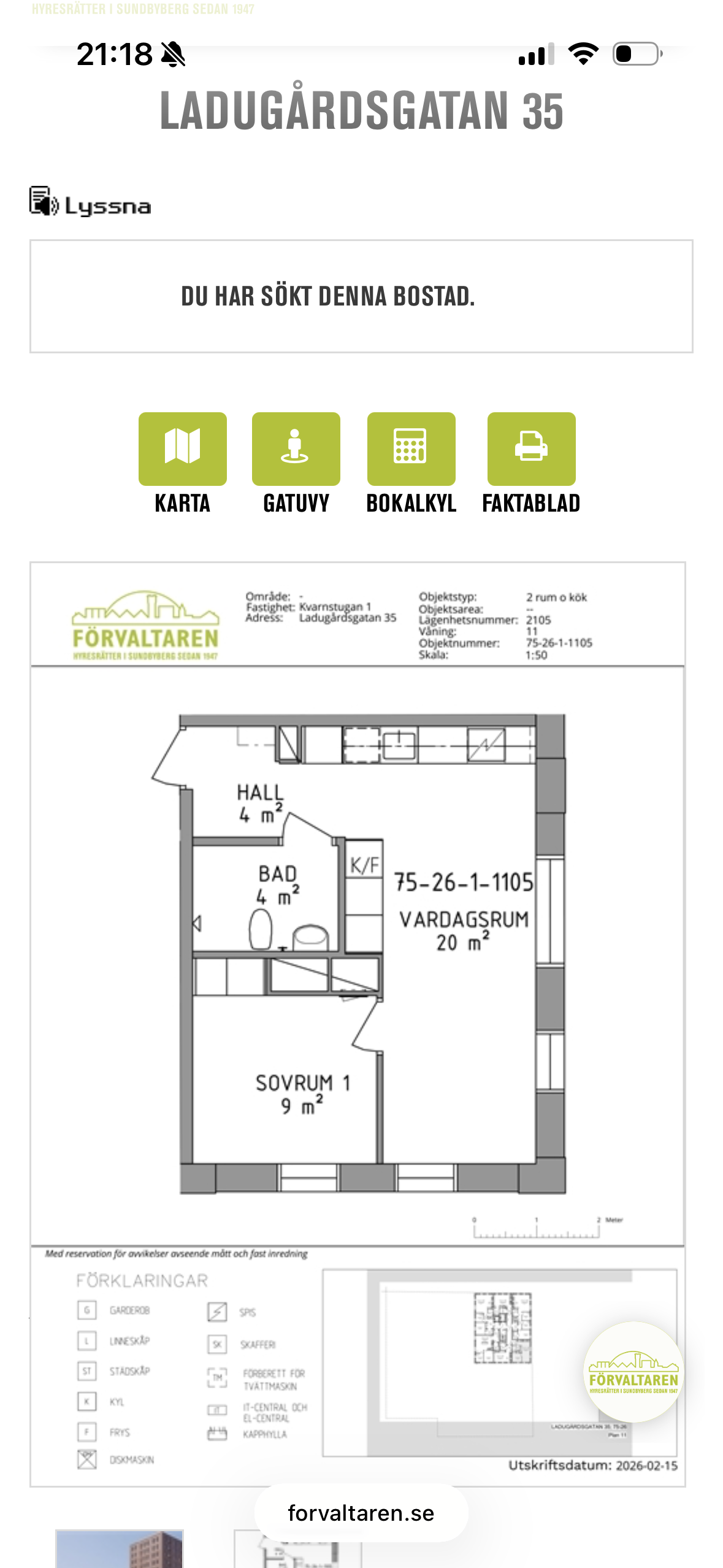 Lägenhet, 2 rooms, 38 sqm, Sundbyberg – Sundbyberg