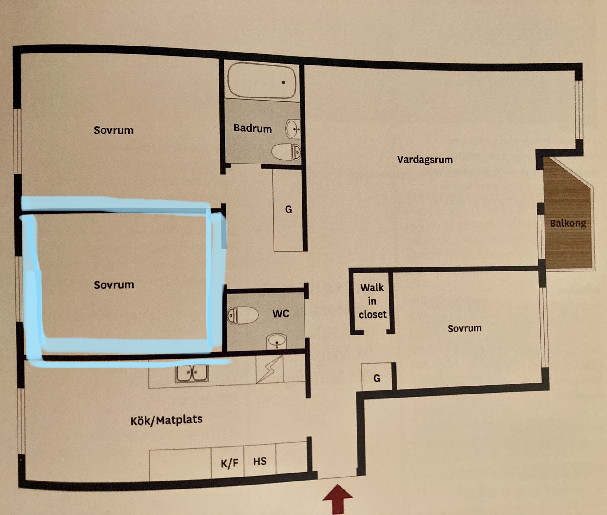 Lägenhet, 4 rooms, 102 sqm, Lund – bild 7
