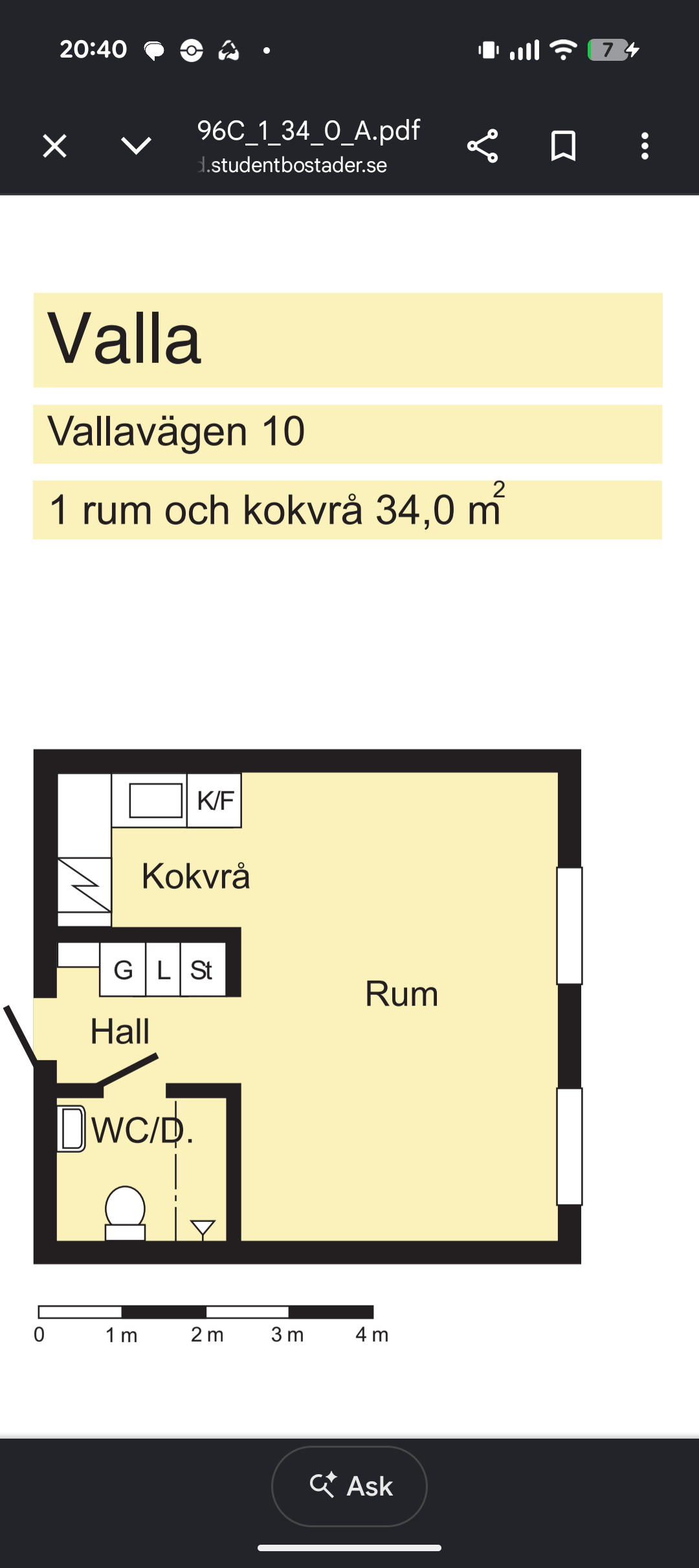 Lägenhet, 1 rooms, 34 sqm, Linköping – bild 6