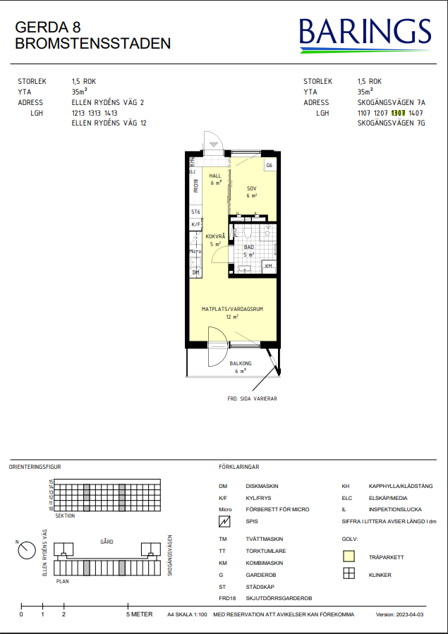 Lägenhet, 1 rooms, 35 sqm, Spånga – bild 12
