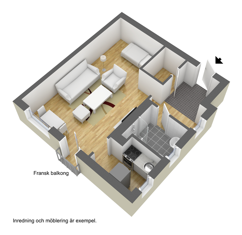 Lägenhet, 1 rooms, 32 sqm, Borås – bild 6