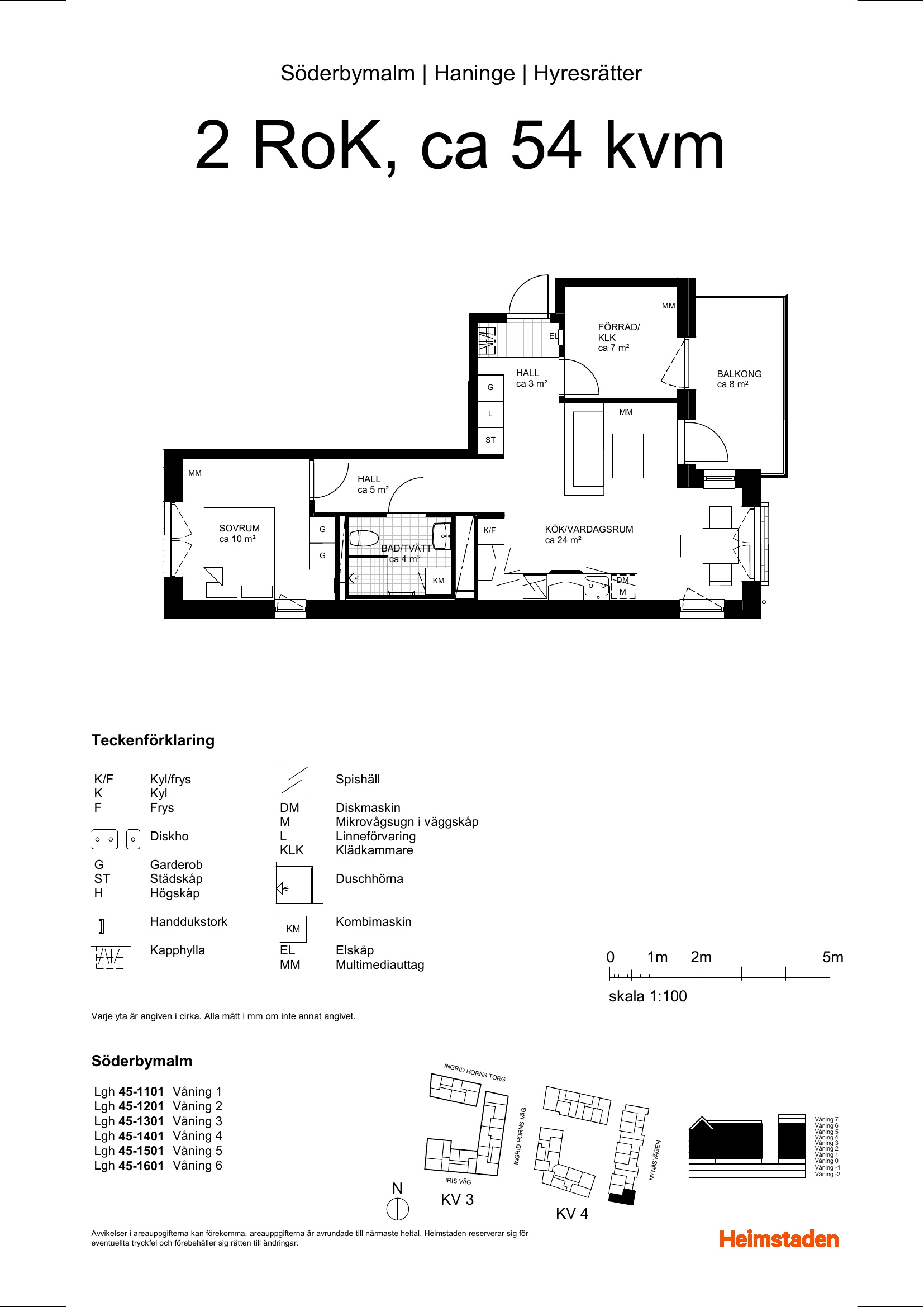 Lägenhet, 2 rooms, 54 sqm, Handen – bild 6