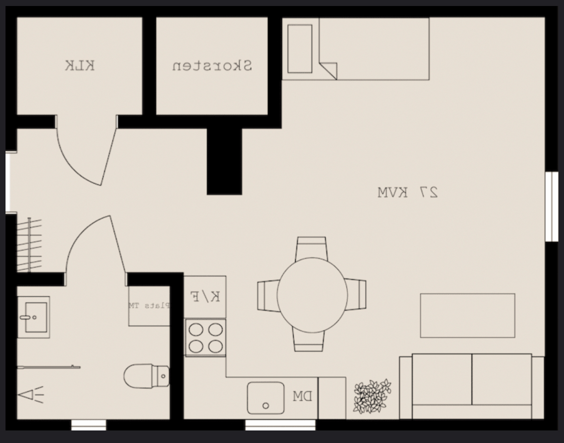 Lägenhet, 1 rooms, 27 sqm, Motala – bild 32