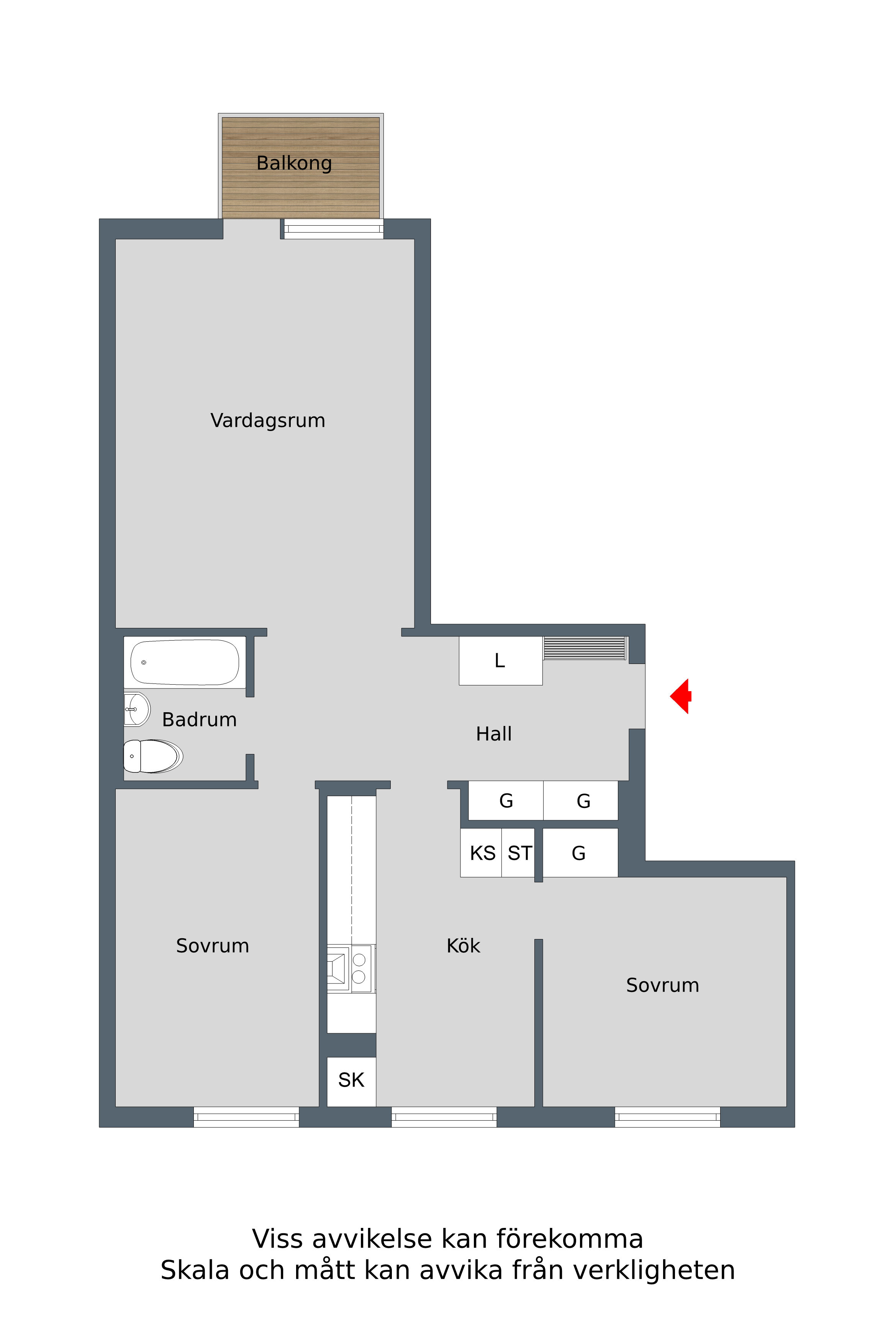 Lägenhet, 3 rooms, 71 sqm, Finspång – bild 6