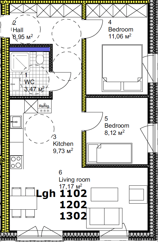 Lägenhet, 3 rooms, 63 sqm, Åtvidaberg – bild 13