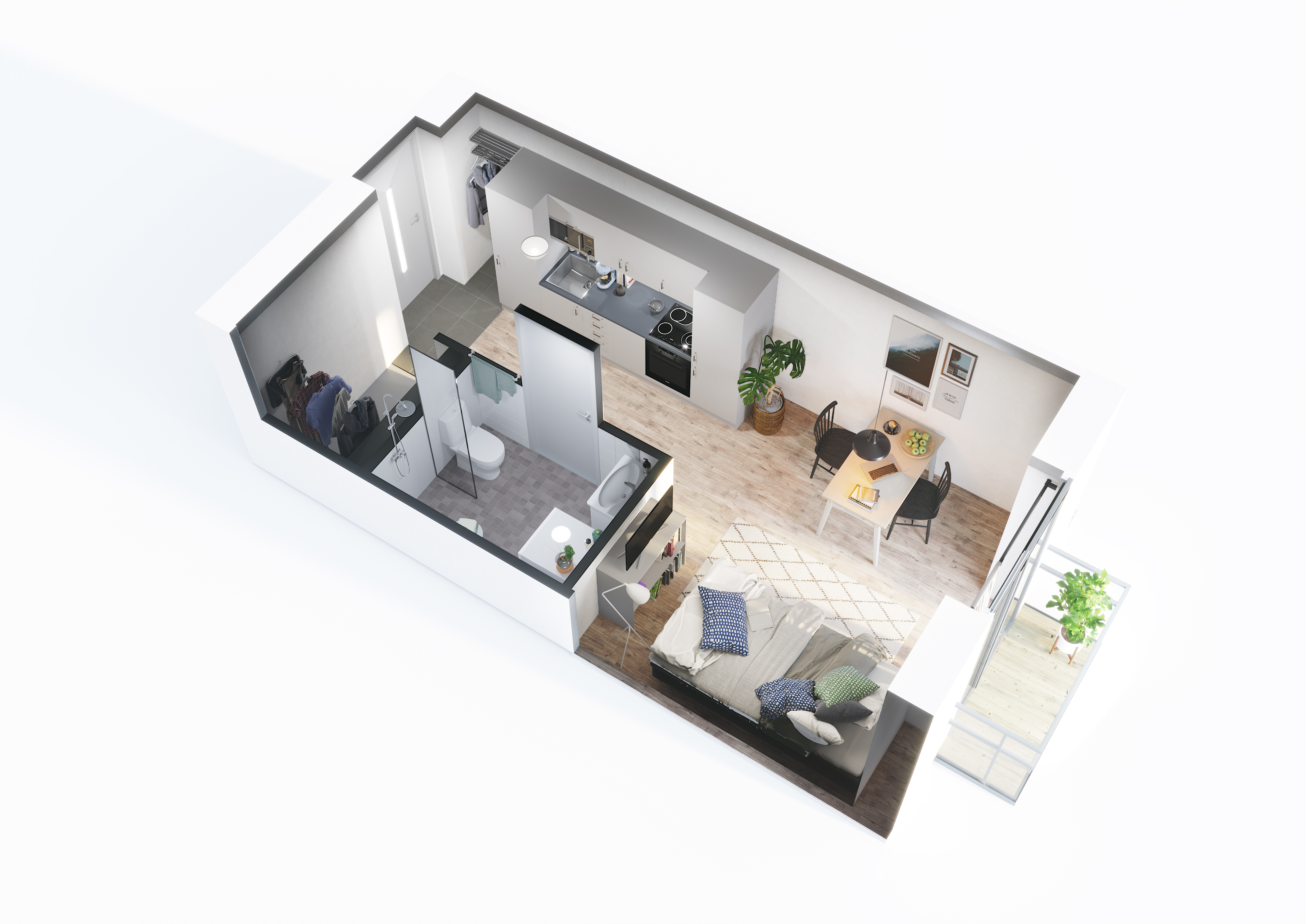 Lägenhet, 1 rooms, 24 sqm, Umeå – bild 2