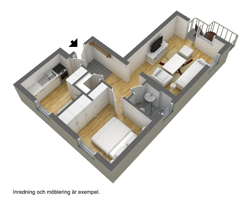 Lägenhet, 2 rooms, 56 sqm, Karlstad – bild 6