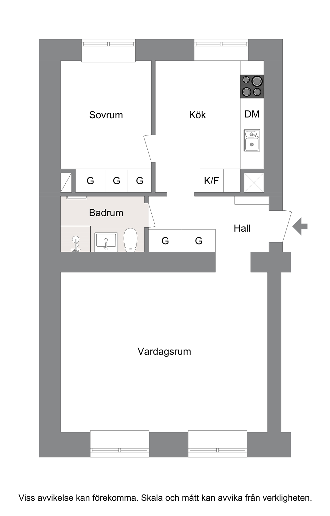 Lägenhet, 2 rooms, 53 sqm, Solna – bild 15
