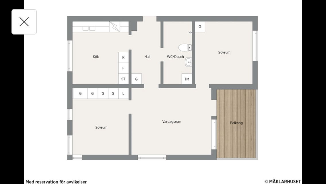 Lägenhet, 3 rooms, 70 sqm, Umeå