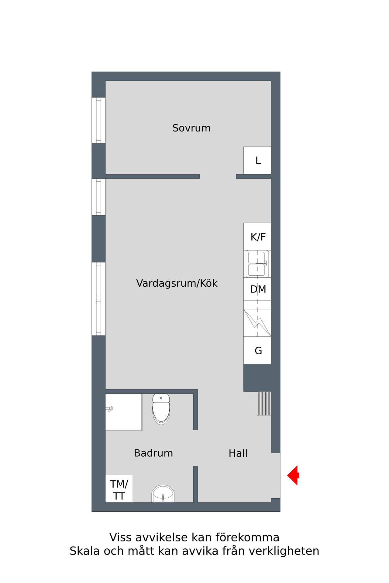 Lägenhet, 2 rooms, 35 sqm, Nyköping – bild 5