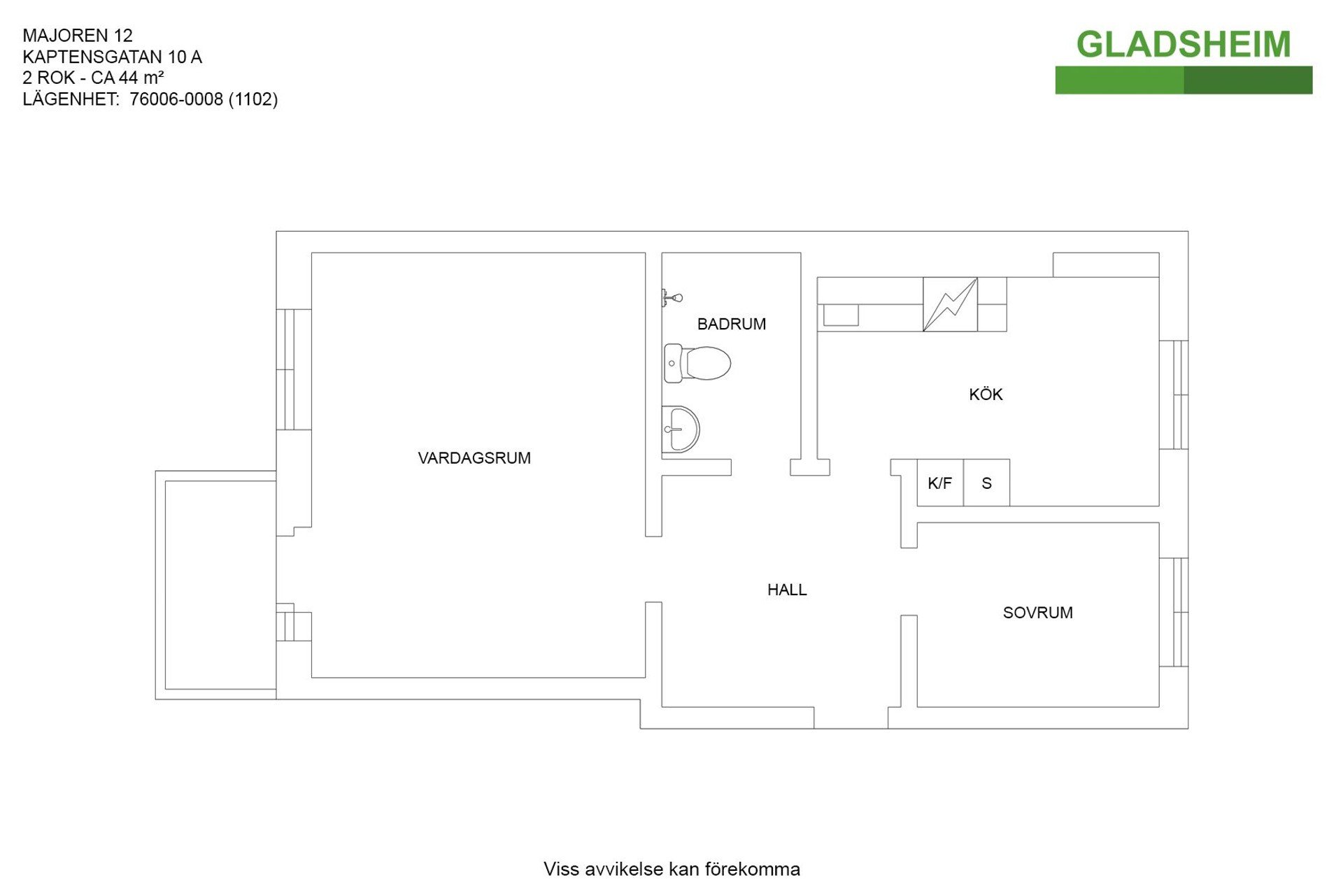 2 rok · 44 m² i Kungsör – bild 8