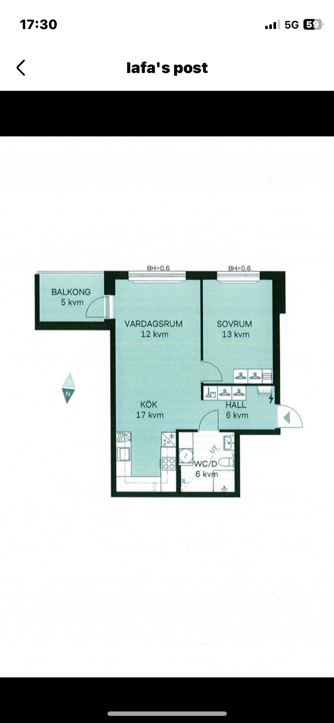Lägenhet, 2 rooms, 53 sqm, Umeå – Umeå