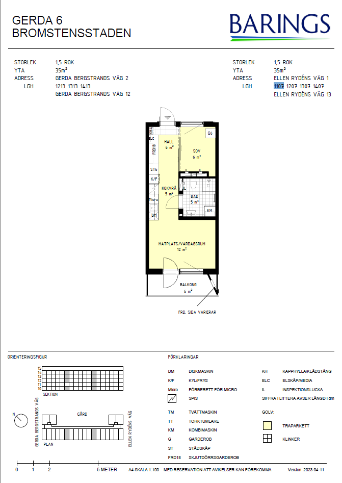 Lägenhet, 1 rooms, 35 sqm, Spånga – bild 12