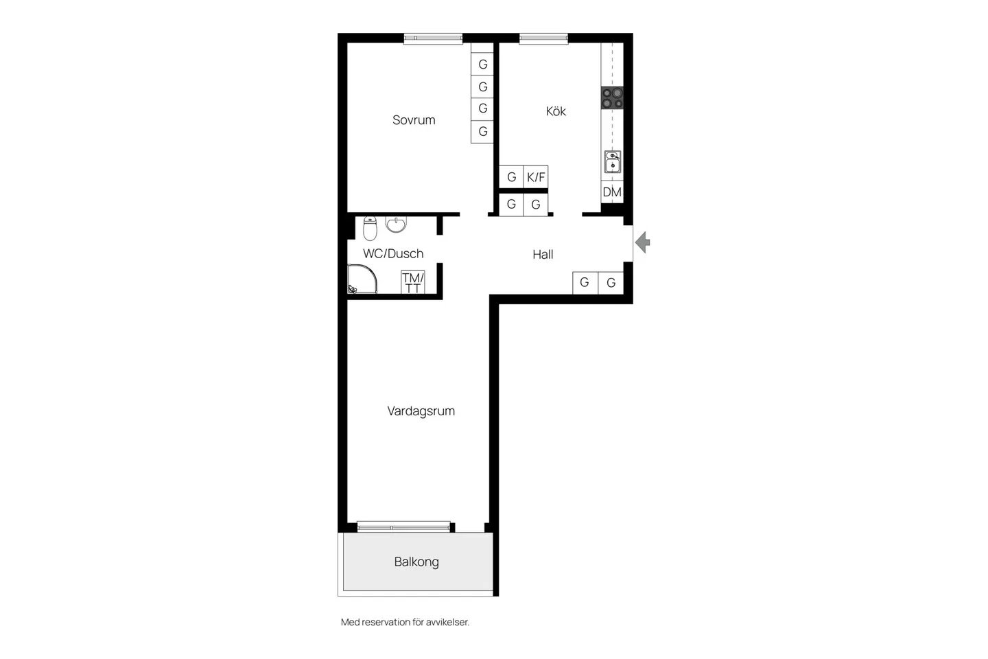 2 rok · 63 m² i Norrköping – bild 6