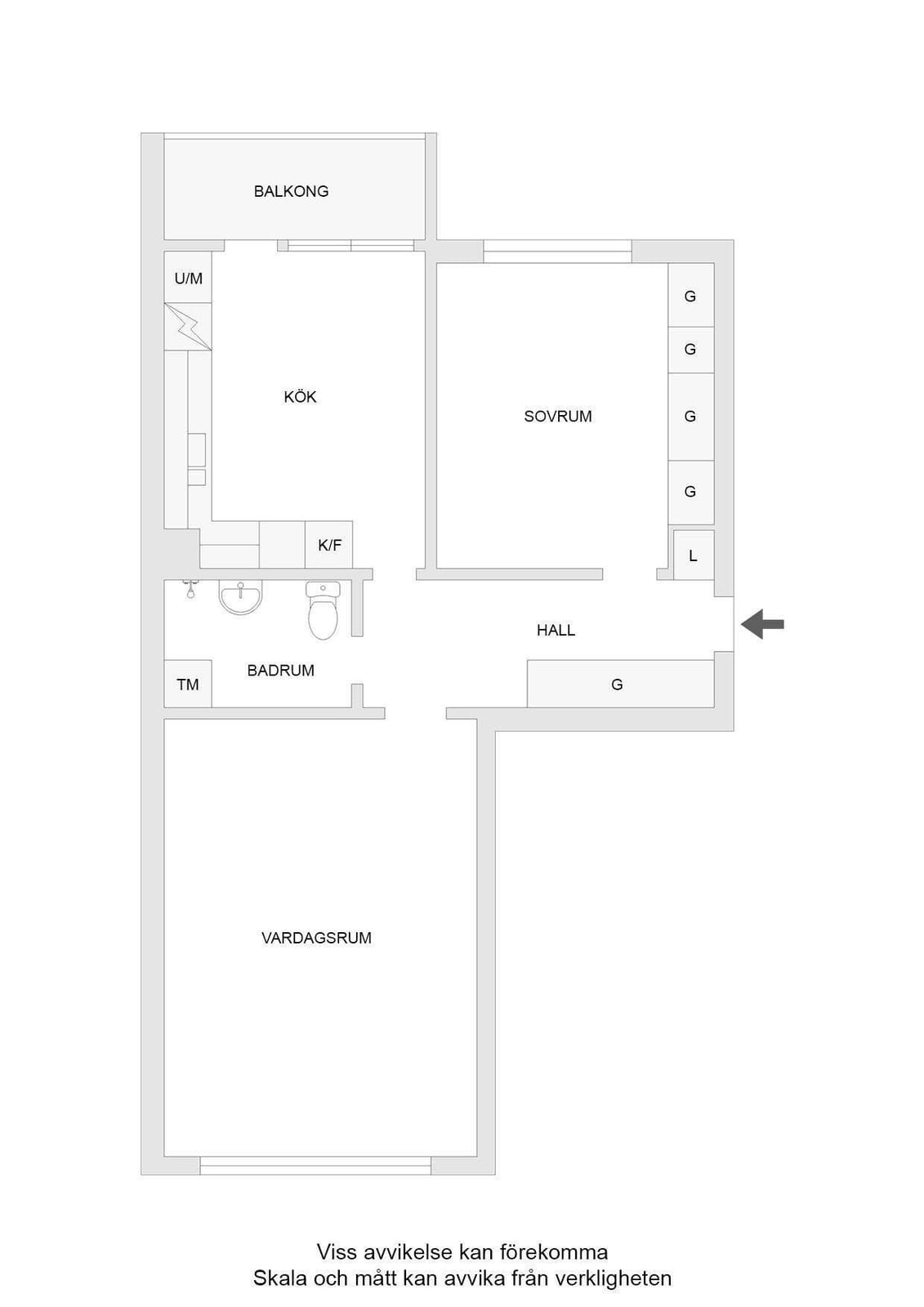 2 rok · 65 m² i Västerås – bild 10