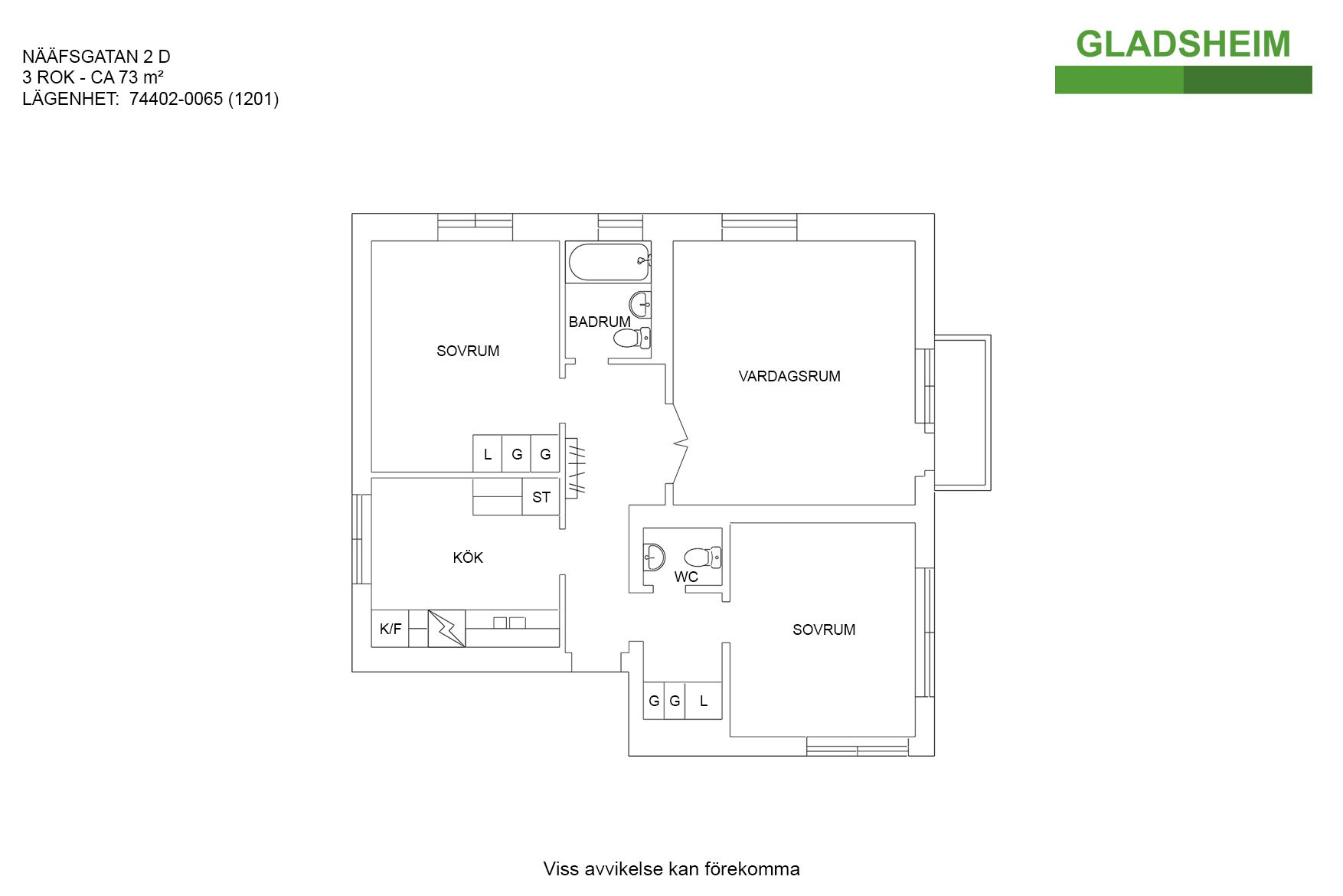 Lägenhet, 3 rooms, 73 sqm, Arboga – bild 8