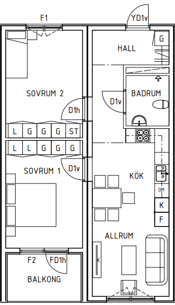 3 rok · 69 m² i Skillingaryd – bild 14