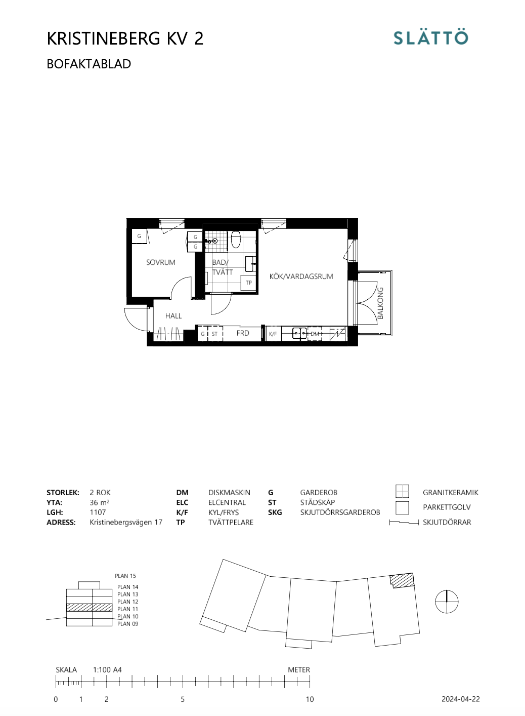 Lägenhet, 2 rooms, 36 sqm, Vallentuna – bild 9