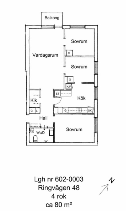 Lägenhet, 4 rooms, 80 sqm, Nyköping – bild 3