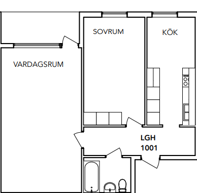 2 rok · 65 m² i Nyköping – bild 5
