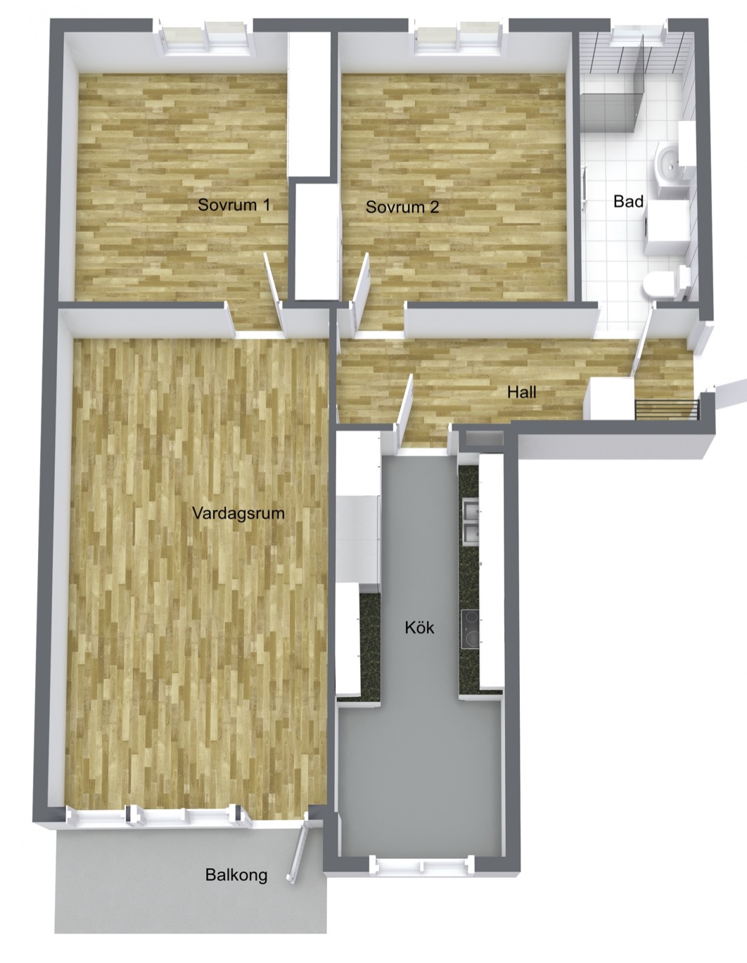 Lägenhet, 3 rooms, 85 sqm, Värnamo – bild 10