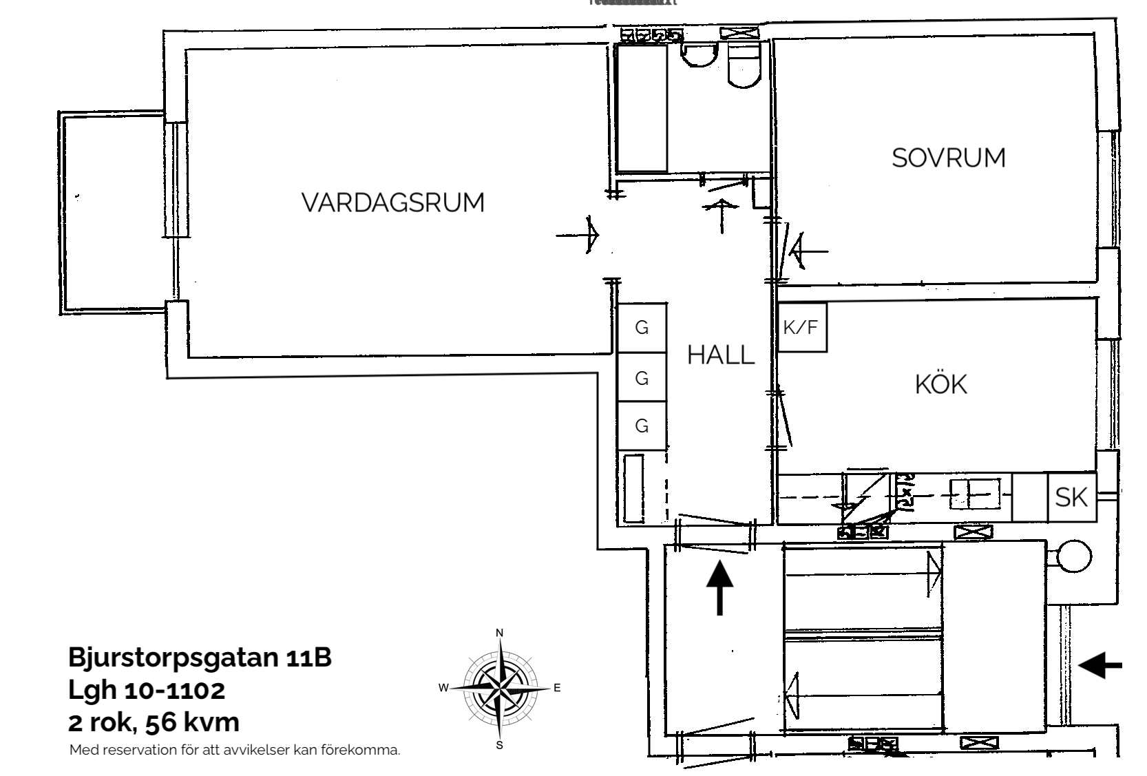 Lägenhet, 2 rooms, 56 sqm, Katrineholm – bild 10