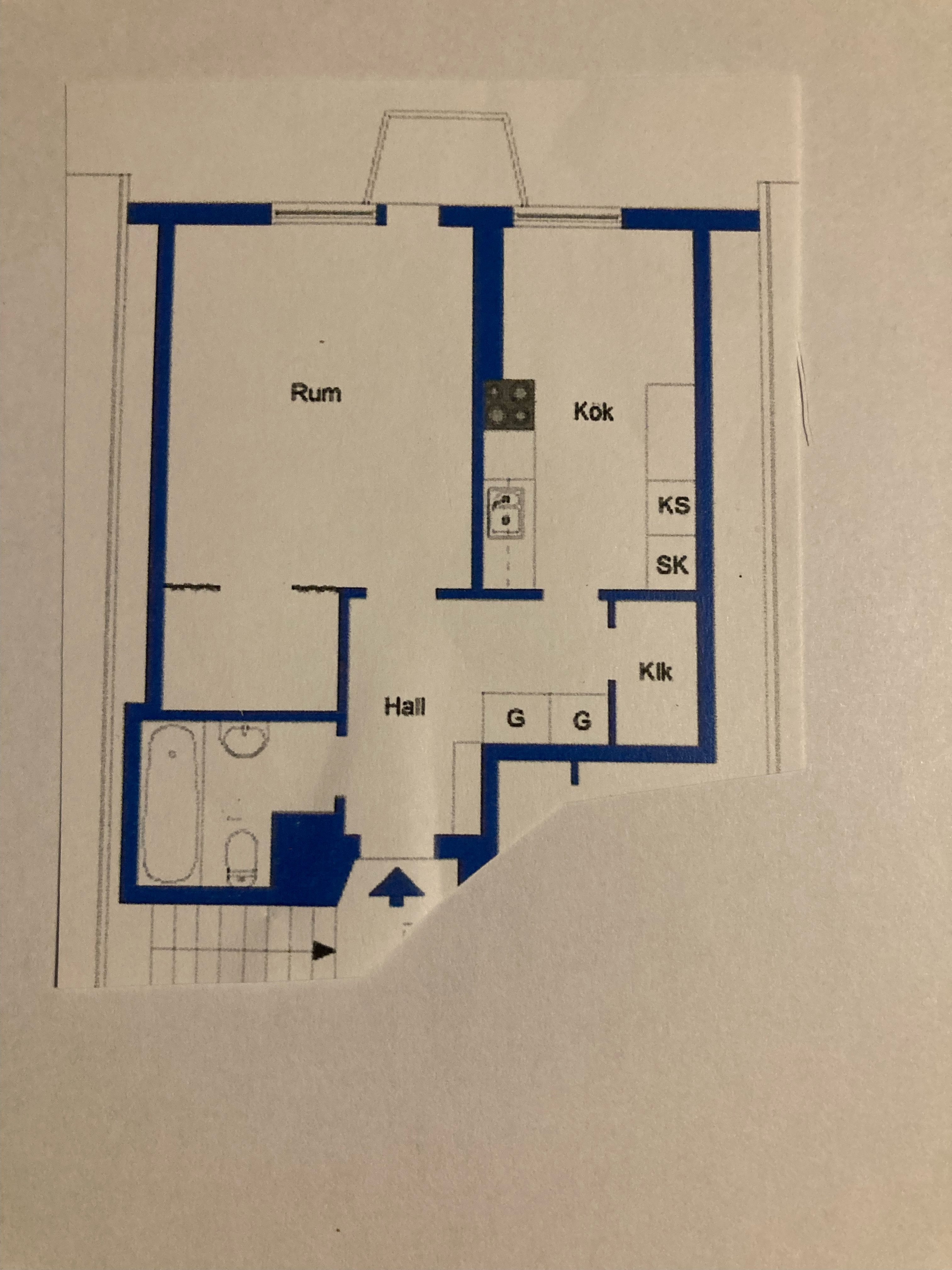Lägenhet, 1 rooms, 51 sqm, Örnsköldsvik – Örnsköldsvik