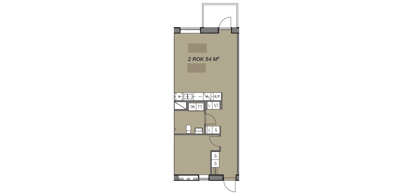Lägenhet, 2 rooms, 54 sqm, Helsingborg – bild 6