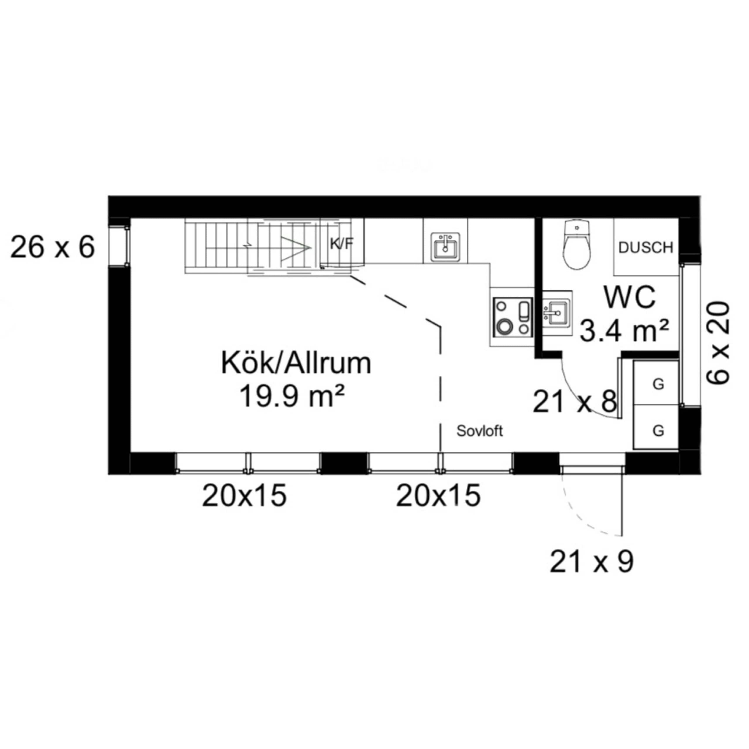 Stuga, 2 rooms, 30 sqm, Båstad – bild 6