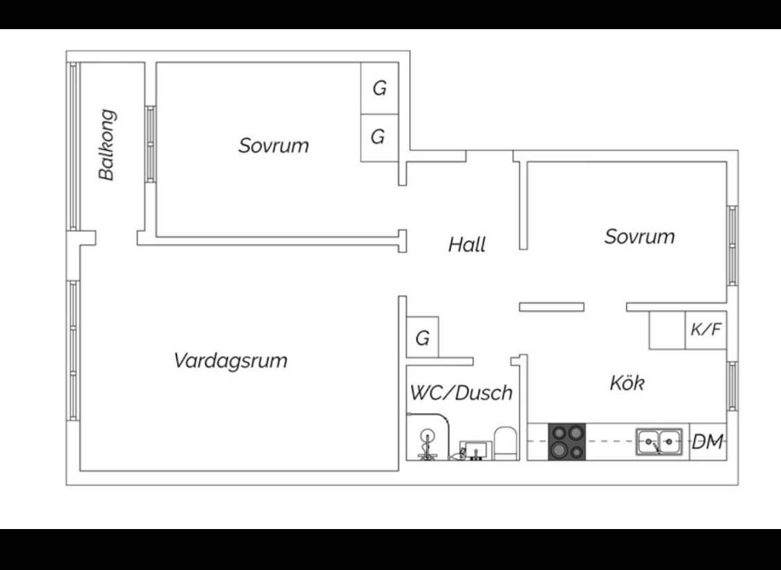 Lägenhet, 3 rooms, 56 sqm, Örebro – bild 2