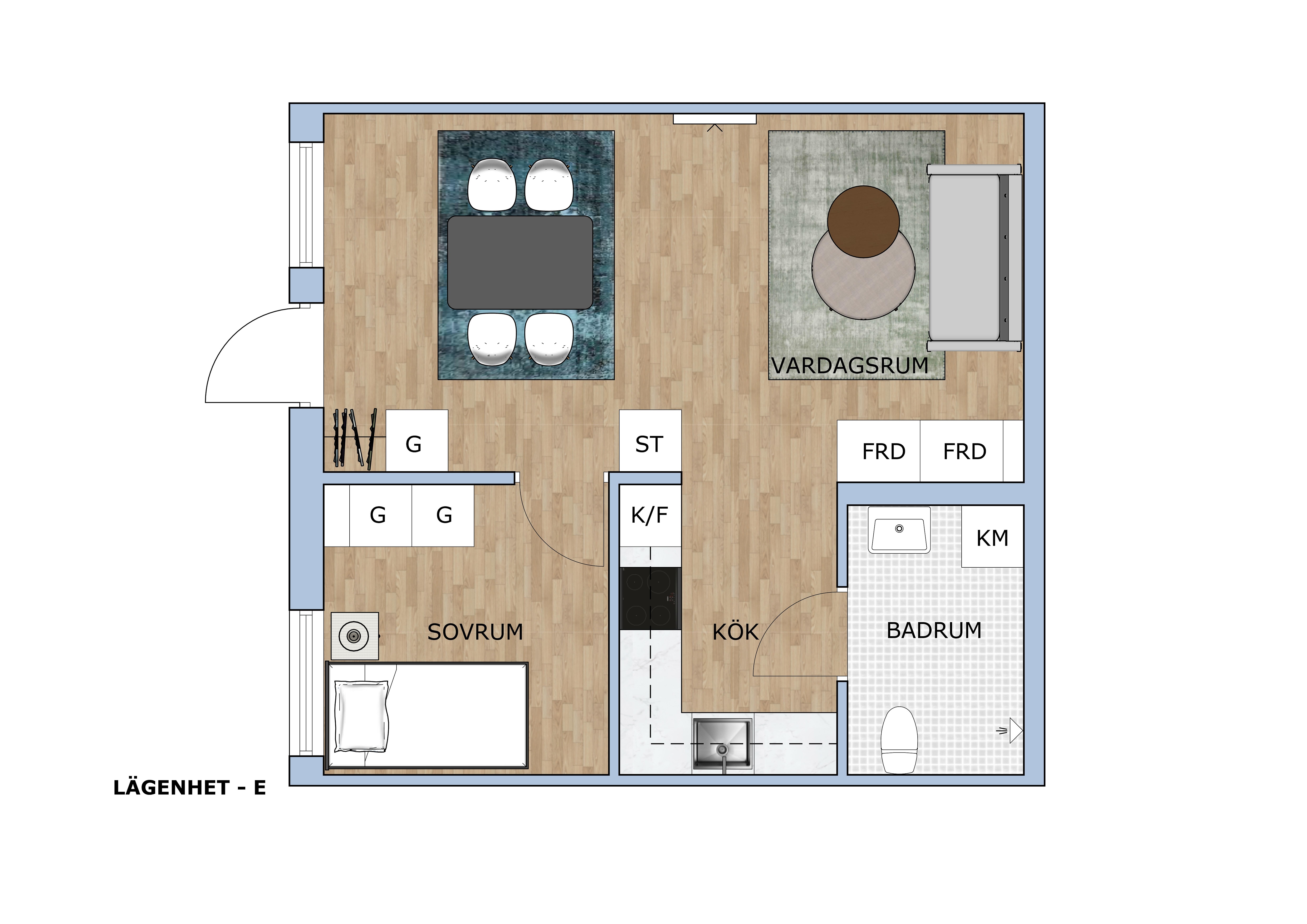 Lägenhet, 2 rooms, 43 sqm, Morgongåva – bild 8