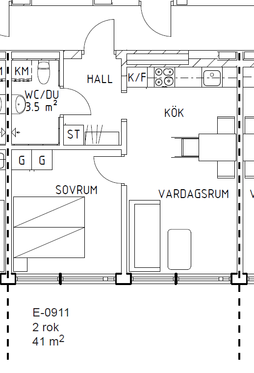 2 rok · 41 m² i Nynäshamn – bild 14